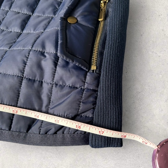 Daisy Brand Quilted Vest Navy with Gold Accents Lightweight Ladies Size Med - Picture 11 of 14